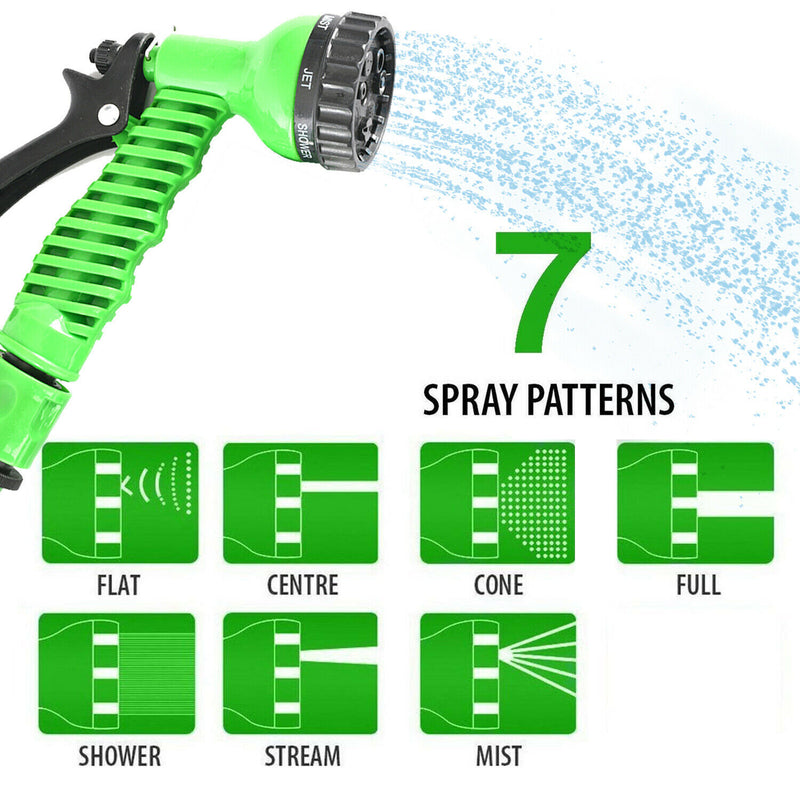 7Function Spray Nozzle 100FT Water Hose Gun
